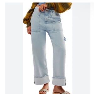 We The Free major League Wide Leg Crop Jeans-Light Wash Women's